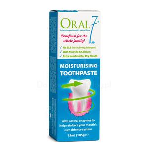 ORAL7 Moisturising Toothpaste 75ml - nawilajca pasta do zbw przeciwko kserostomii oraz do ochrony flory bakteryjnej w jamie ustnej - 2850946517