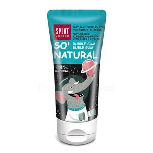 Splat Junior So Natural Bubble Gum naturalna pasta dla dzieci o smaku gumy balonowej 55ml - 2857323921