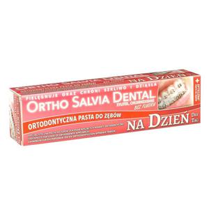 Pasta Ortho Salvia Dental Classic Day (czerwona) 75 ml - na dzie, dla osb noszcych aparaty ortodontyczne - 2827459636