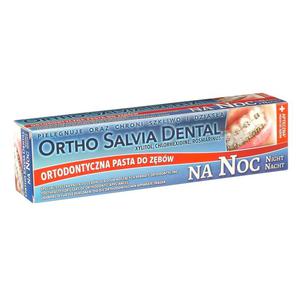 Pasta Ortho Salvia Dental Fluor Night (niebieska) 75 ml - na noc, dla osb noszcych aparaty ortodontyczne - 2827459637