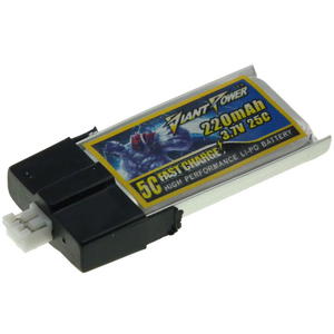 3.7V 220mAh 25/50C Akumulator RC LiPO e-flite MCPX Giant Power - 2846404383