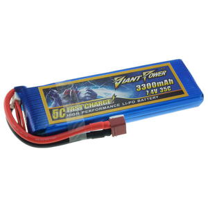 7.4V 3300mAh 35/70C Akumulator RC LiPO Giant Power - 2845394003