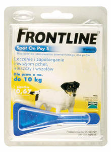 FRONTLINE Spot-On S 1 pipeta - Psy o wadze 2-10kg Merial