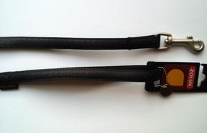 Smycz Mac Leather 15 mm/1,2 m czarna - 2824317168