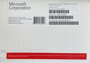 Windows Server Standard 2022 64Bit German 1pk DSP OEI DVD 16 Core - 2878466549