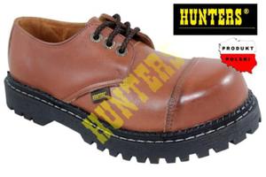 HUNTERS GLANY Krtkie Niskie Pbuty 3 dziurkowe BRZOWE JASNE - 2872162286