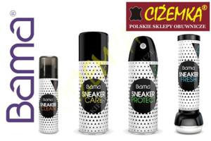 BAMA SNEAKER Zestaw 4w1 Clean Care Protect Fresh Szampon Pianka Impregnat Dezodorant