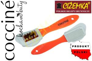 COCCINE BRUSH DE LUXE SZCZOTKA DO ZAMSZU I NUBUKU POMARACZOWA - 2860015879