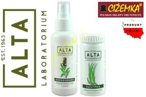 1x ALTA ZESTAW DEZODORANT PRZECIW POCENIU STP ZASYPKA + ATOMIZER - 2872683339