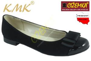KMK BALERINKI pbuty buty 123 czarne (31-39) - 2842028084