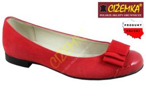 KMK BALERINKI pbuty buty 123 czerwone (31-39) - 2842028207