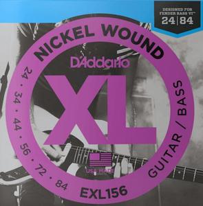 Struny D'ADDARIO Fender Bass VI EXL156 (24-84) - 2863191809