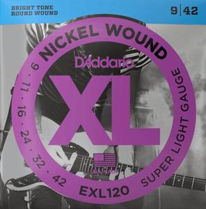 Struny D'ADDARIO XL Nickel Wound EXL120 (09-42) - 2877948645