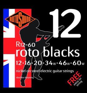 Struny ROTOSOUND Roto Black R12-60 (12-60) - 2864336028