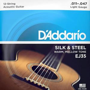 Struny D'ADDARIO Silk and Steel EJ35 (11-47) 12str - 2871478236