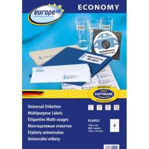 Etykiety uniwersalne Avery Zweckform trwae economy 105 x 74 mm, 8 etykiet/A4 /ELA023/