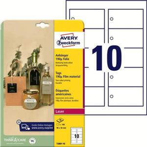 Etykiety/zawieszki foliowe 90x50 biae 190 - 2875777369
