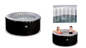 EXIT SPA jacuzzie hydromasa Silver Classic 165 x 65 cm 2 osoby czarny - 2860813554