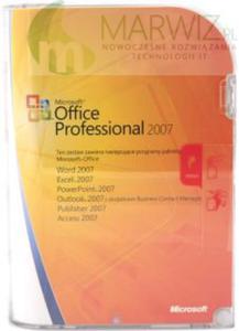 Microsoft Office 2007 Professional PL BOX (269-10357) Polska dystrybucja! - 2829099916