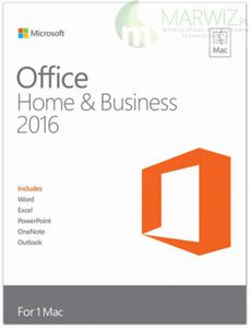 ORYGINALNY! Microsoft Office Home and Business 2016 MAC BOX PL - 2848518839