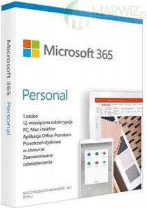 Oryginalny!Microsoft Office 365 Personal 32/64 Bit PL Subsk 1 rok 1 stanowisko - 2861169888