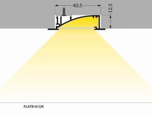 Profil LED FLAT8 H/UX 2000 biay - biay \ 2 m - 2835209172