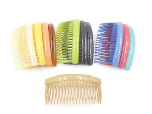 Grzebyk plastikowy kolorowy do wosw 100x50mm Plastic hair comb 100x50mm - 2873827442