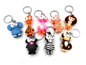 Brelok do kluczy torebki gumowe zwierztka Zoo Keychain for keys, bags, rubber, Zoo animals - 2877147749
