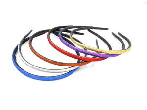 Opaska plastikowa do wosw z brokatem Kolory Plastic hair band with glitter Colors - 2877262825