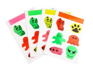 Zestaw odblaskw kot,apka,straszydo, czaszka,Halloween zestaw 7 szt Set of flares cat, paw print, spooky, skull, Halloween set of 7 pcs - 2859637907