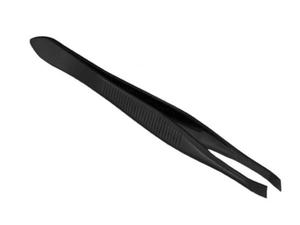 Precyzyjna pseta do depilacji brwi Czarna Precision tweezers for black hair removal - 2859637919