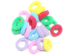 Frotki gumki kolorowe do wosw 20szt 20 colored hair elastics - 2859637735