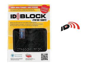 Etui na kart ID-BLOCK antykradzieowe Czarny Anti-theft ID-BLOCK card holder Black
