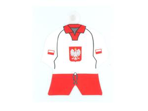 Proporczyki strj kibica POLSKA Pennants POLAND fan costume - 2859638167