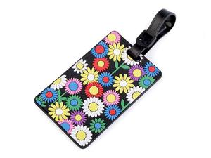 Identyfikator do bagau adreswka Kwiaty Luggage tag, ID tag Flowers - 2877582014