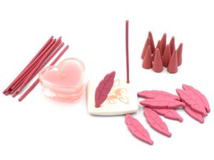Zestaw zapachowy kadzideka, wieczka, podstawka Fragrance set, incense sticks, candle, saucer - 2859638224