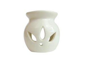 Kominek ceramiczny do olejkw zapachowych biay 8cm Ceramic fireplace for fragrance oils white 8cm - 2859638286