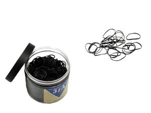 Gumki czarne do warkoczykw 500szt Black rubber bands for braids 500 pcs - 2859638296