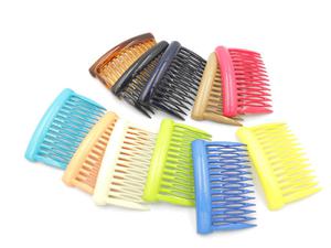 Grzebyk plastikowy kolorowy do wosw 45x70mm #1 Plastic hair comb 45x70mm # 1 - 2859638306