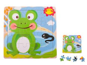 Puzzle drewniane ukadanka abaka Wooden frog jigsaw puzzle - 2859638312