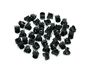 Spinki abki do wosw czarne 10 szt Black frog clips 10 pcs - 2859638356