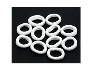 Gumki frotki - biae 10szt Terry erasers - white 10 pcs - 2859638357