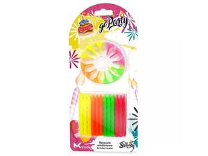 wieczki urodzinowe na tort 24 szt Kolorowe Birthday cake candles 24 pcs. Colorful - 2868405741