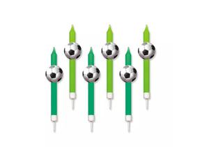 wieczki urodzinowe z pik 6 szt Birthday candles with a ball, 6 pcs - 2868405743