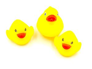 Zabawka gumowa kaczuszka do kpieli 3 szt Rubber bath duck toy 3 pcs - 2870935995