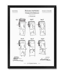 Rolka papieru toaletowego #01 - patent z 1891 r. - 2871452437