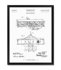 Samolot braci Wright - patent z 1906 r. - 2871452453