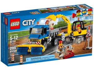 LEGO City 60152 Zamiatacz ulic i koparka - 2844627586
