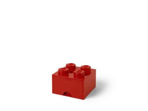 LEGO 40051730 Pojemnik na klocki z szuflad 2x2 czerwony - 2854593508