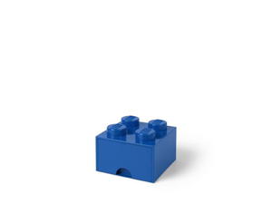 LEGO 40051731 Pojemnik na klocki z szuflad 2x2 niebieski - 2854593509